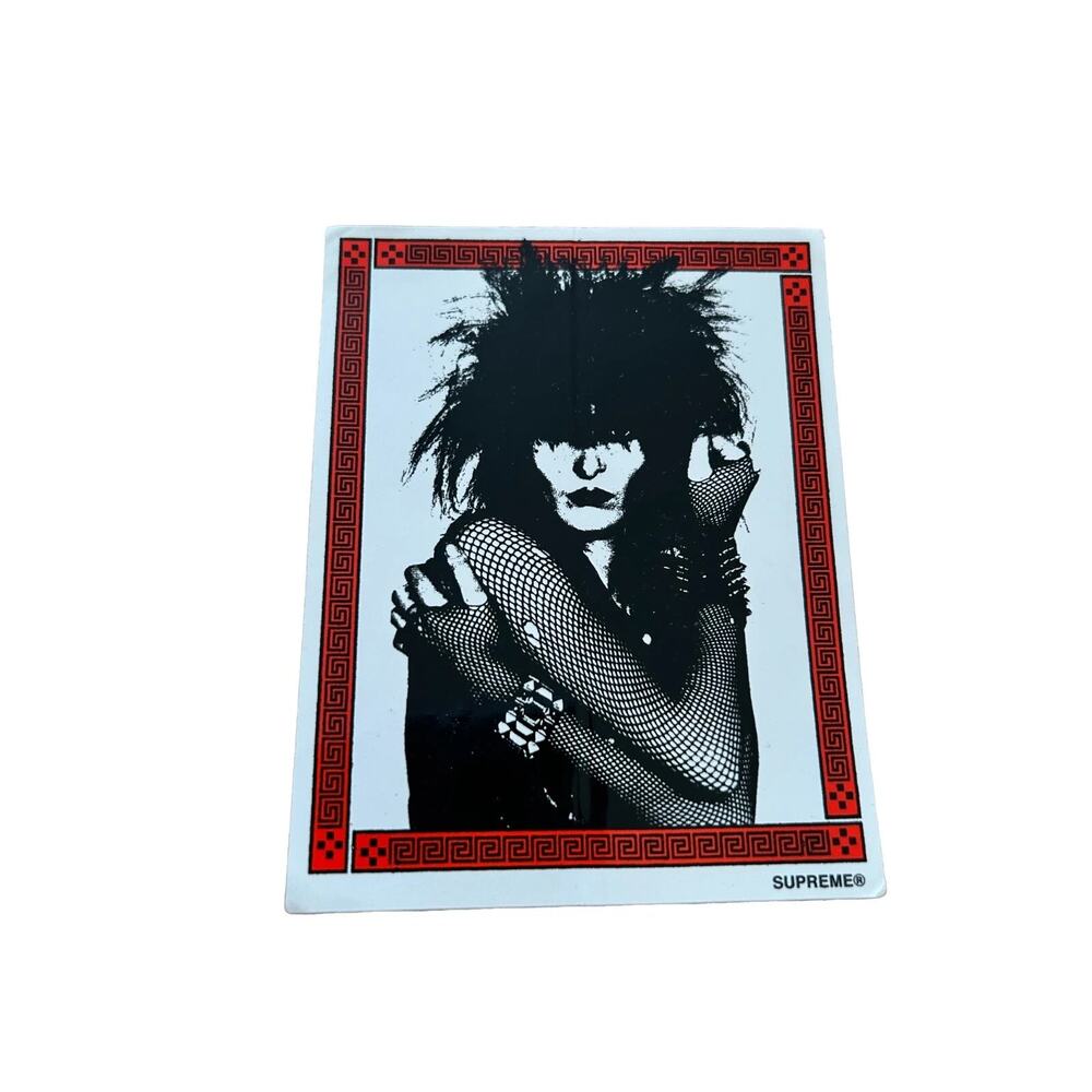 Supreme Siouxsie Sioux Sticker 2014 Punk Goth Music Graphic Authentic